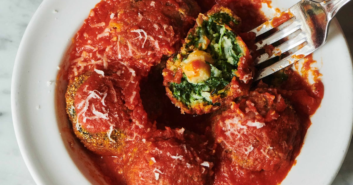 Chickpea. spinach & ricotta balls Food Polpo