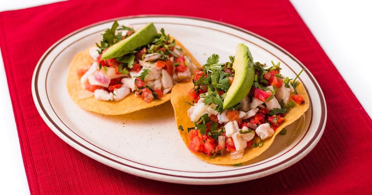 Tostada de Ceviche (1) (GF) (V) Our Menu Tapatio's Restaurante
