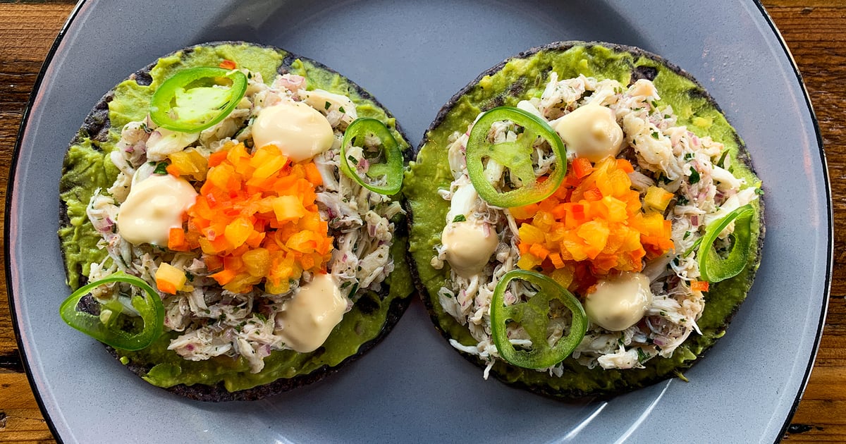 Crab Tostadas Main Menu Street Inspired Mexican Food Alexandria