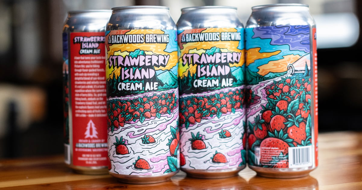 Strawberry Island Cream Ale - Our Craft Brews - Backwoods Brewing ...