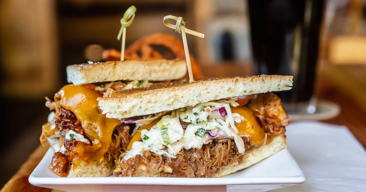 BBQ Pulled Pork Food Menu Backwoods Brewing Company Brewpub