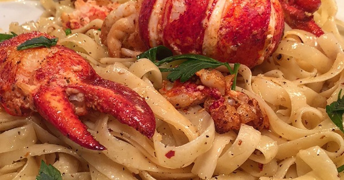 LOBSTER PASTA ToGo MENU Woody's Wharf Seafood Restaurant in Newport Beach, CA