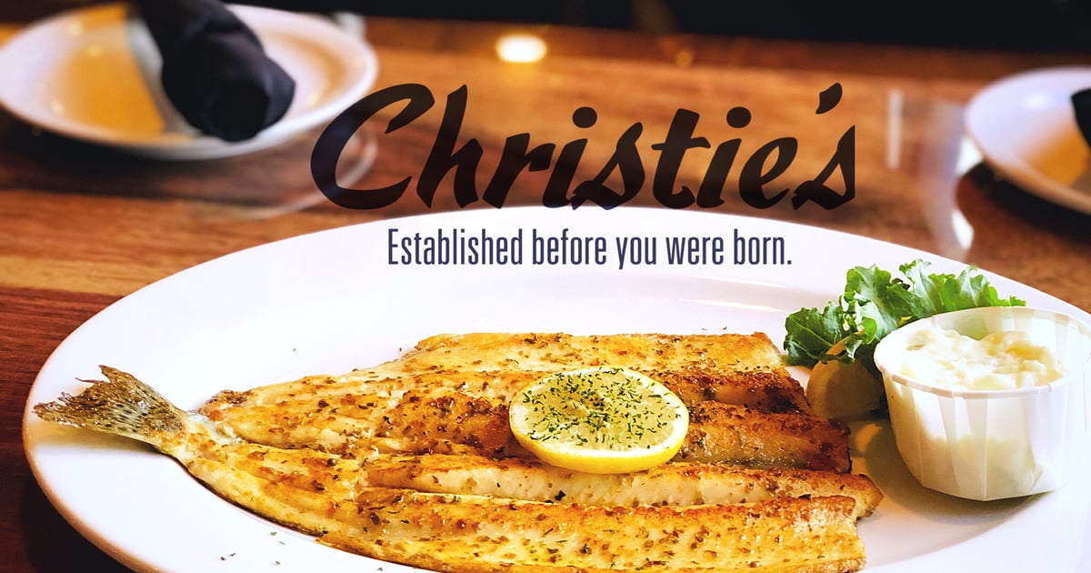 Rainbow Trout Menu Christie's Seafood & Steaks Seafood Restaurant