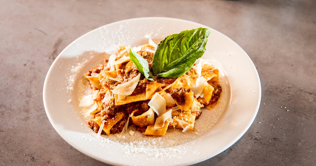 Pappardelle Bolognese ENTREES Rocco's Cucina & Bar Italian