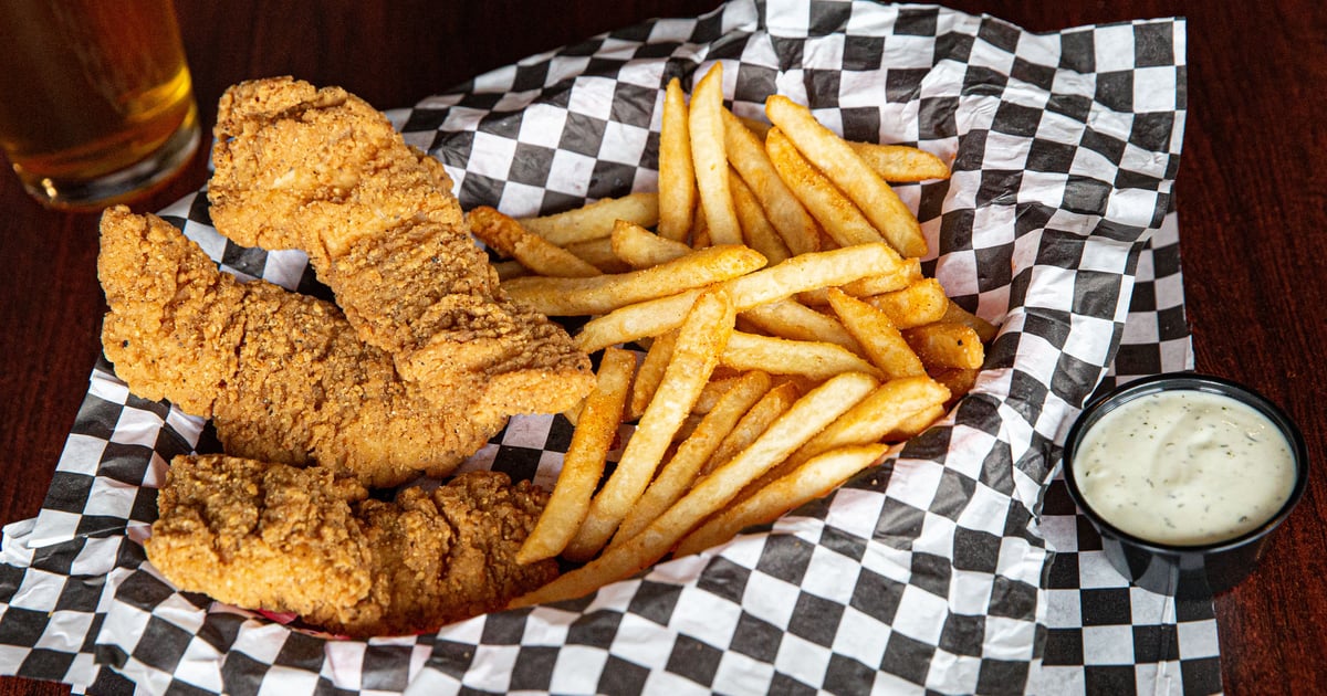 Chicken Strips And Fries Entrees The Loose Wheel Bar & Grill in WA