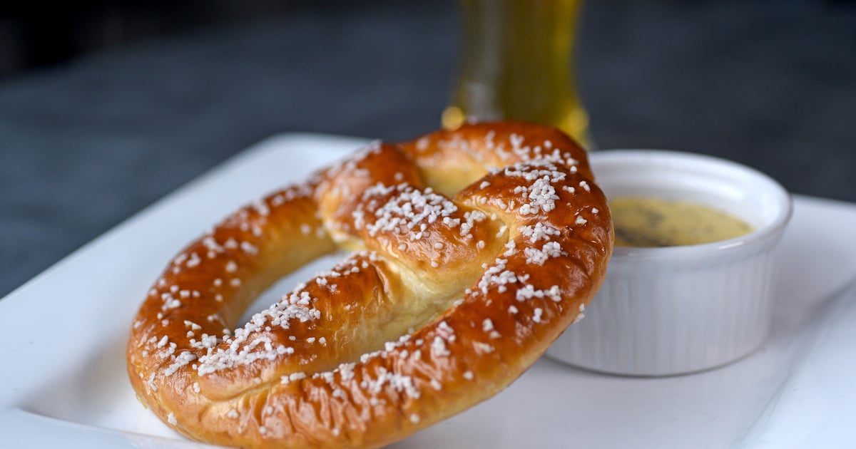 Hot Pretzel Main Menu Grindstone Tap House American Restaurant in