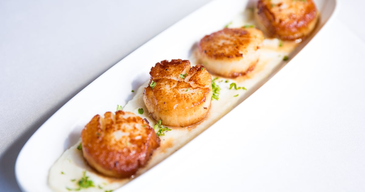 Pan Seared Scallops Dinner Oscar's of Summerville Upscale Casual