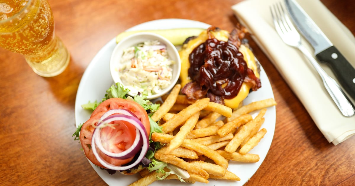 BBQ Bacon Burger FOOD Kosta's Restaurant and Bar Bar & Grill in ME
