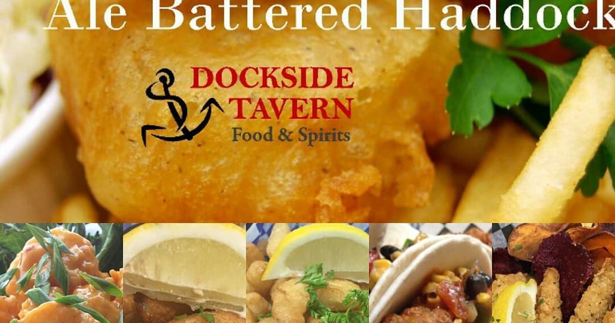 Fish & Chips Menu Dockside Tavern American