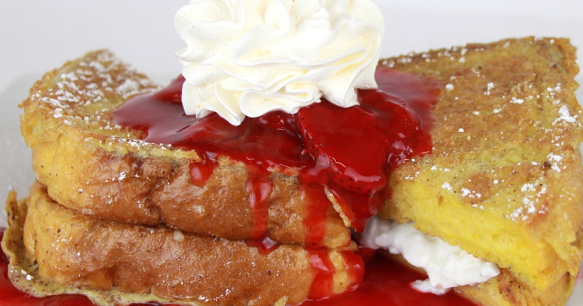 STUFFED FRENCH TOAST Breakfast J&J's Diner Diner in San Jacinto, CA