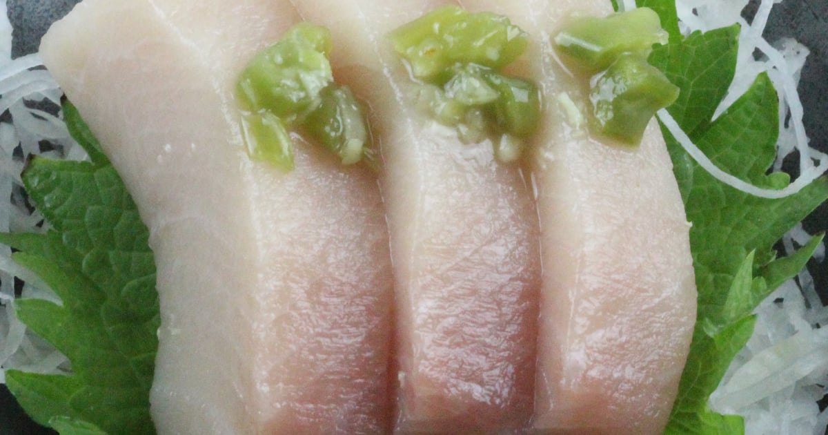 Hamachi Sashimi Menu Kokoro