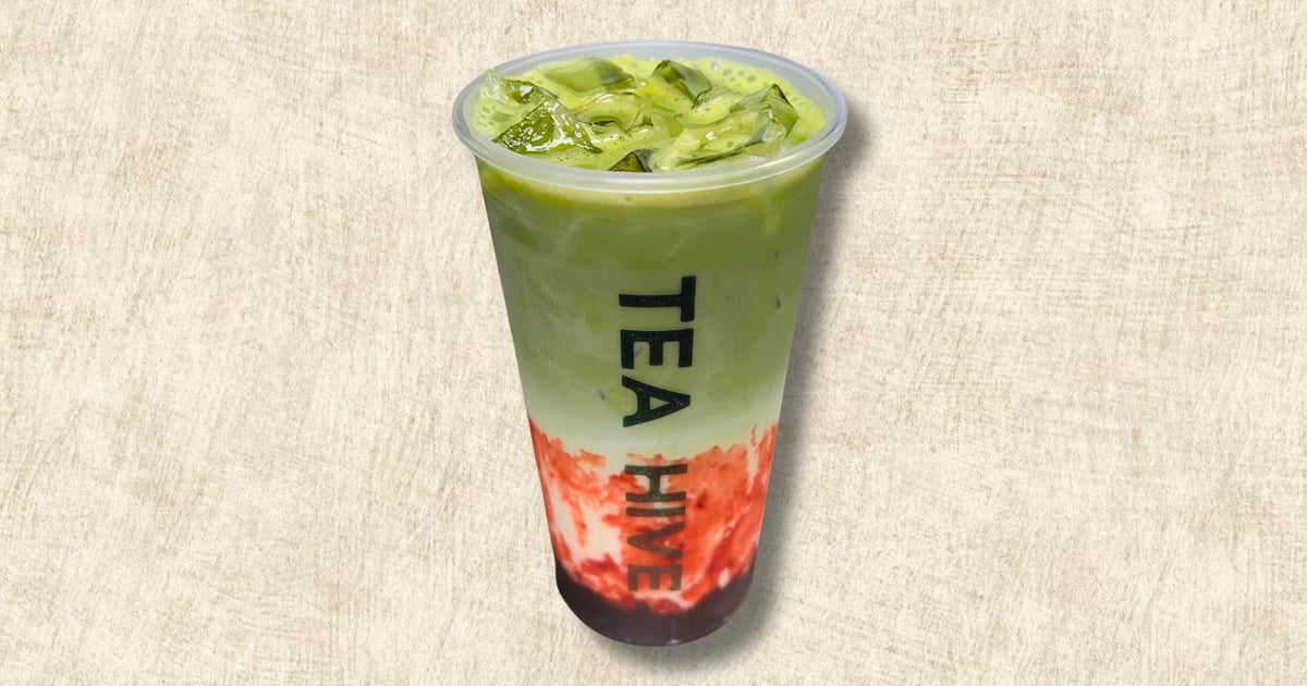 Strawberry Matcha Latte - Tea Hive - Cafe & Bubble Tea in West
