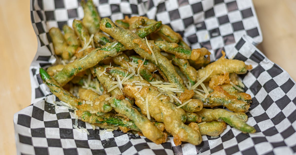 Tempura Green Beans Dinner Craftsman Wood FIred Pizza