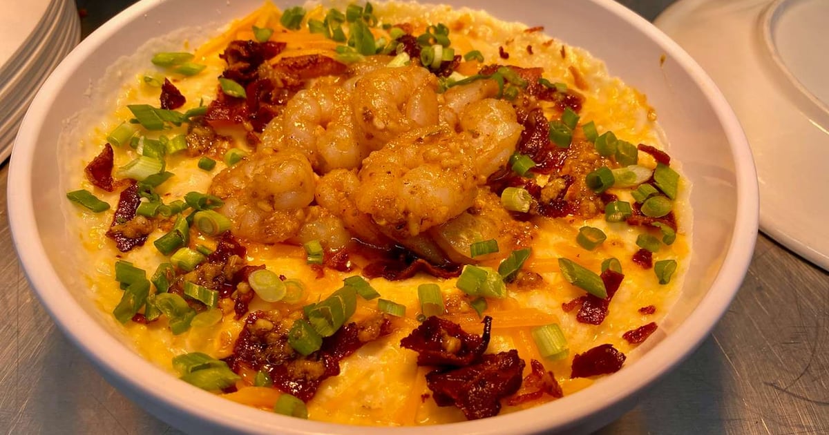 Cajun Shrimp and Grits Bowl Breakfast Blairsville Restaurant