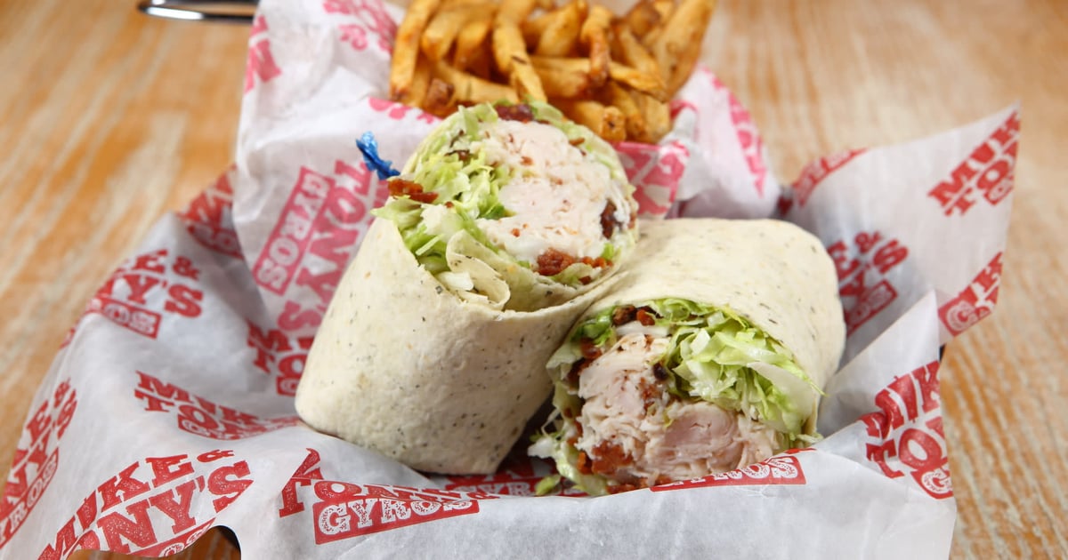 TURKEY CLUB WRAP Menu Mike & Tony's Gyros Greek Restaurant in PA