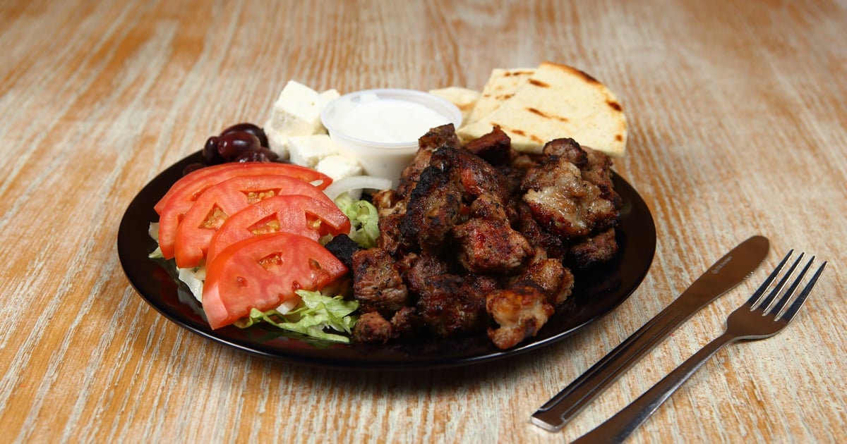 SOUVLAKI PLATE Menu Mike & Tony