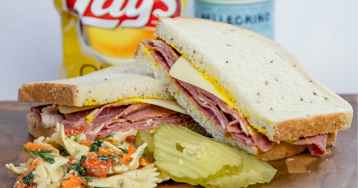 CORNED BEEF & SWISS ON RYE W/SALAD Menu Butch's Grinders Sandwich Restaurant in Riverside, CA