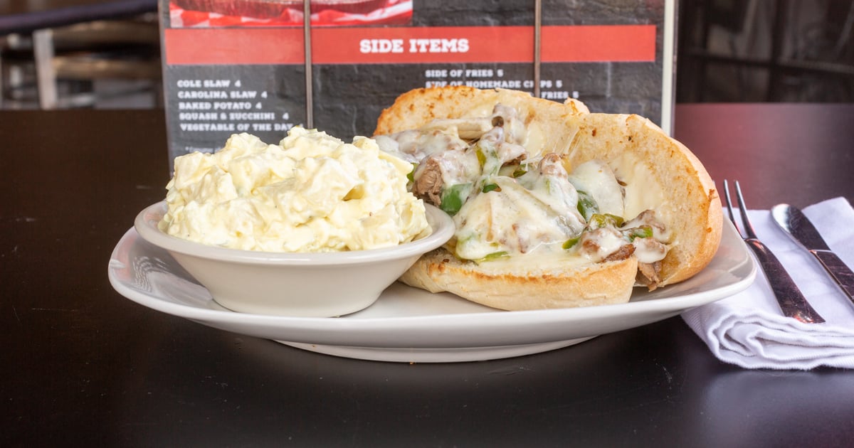 Cheesesteak Menu Calli Baker's Firehouse & Grill American