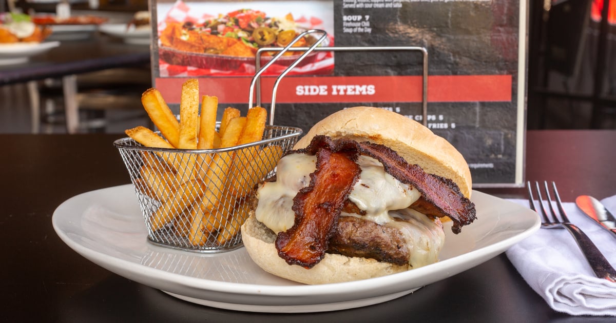 Firecracker Burger Menu Calli Baker's Firehouse & Grill American