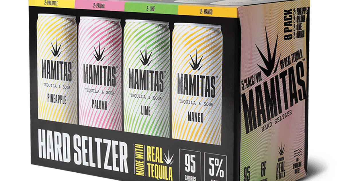 Mamitas Tequila & Soda Variety Pack SuperBowl Menu Tapatio Mexican