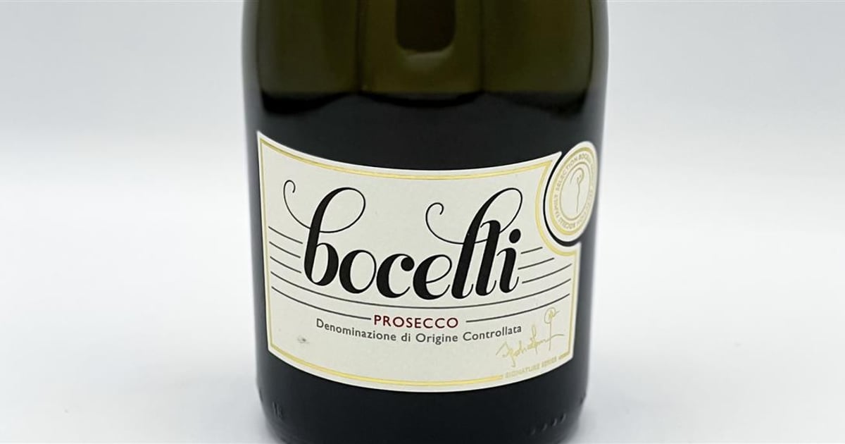 Prosecco, Bocelli Family Wines, Italy Bar Menu Aqua Terra Bistro