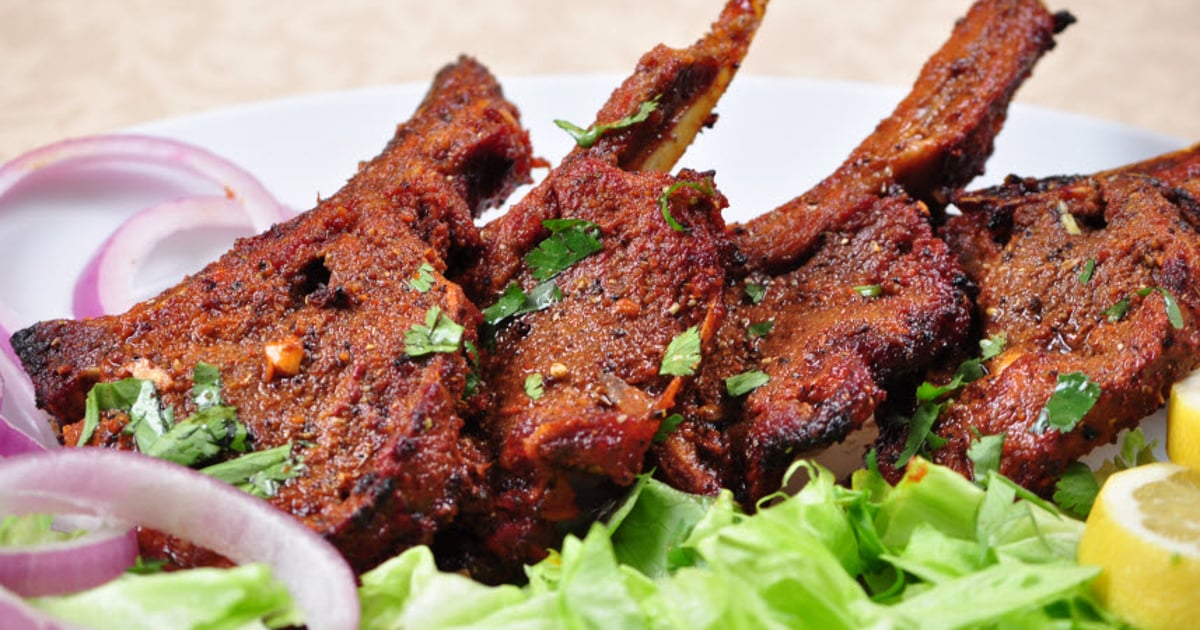 143. Lamb Chop Kabob Main Minerva Indian Cuisine Indian