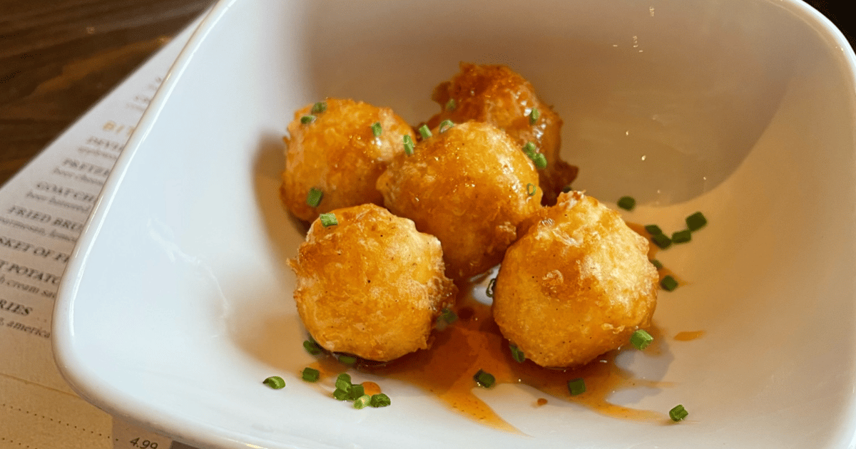 Goat Cheese Fritters Food The Pour House • A Better Beer Bar