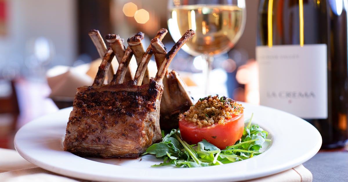 Herb Crusted Rack of Lamb Dinner Vicky's Santa Fe American