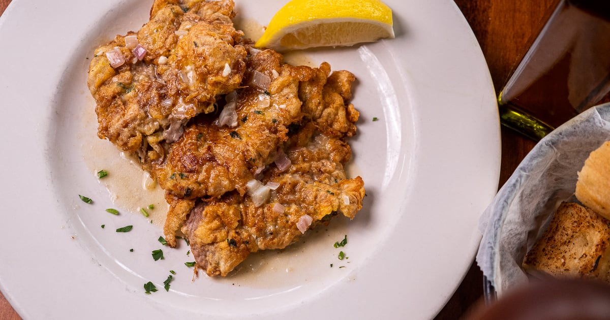 Veal Francese Our Menu Il Fornello Restaurant in North Providence, RI
