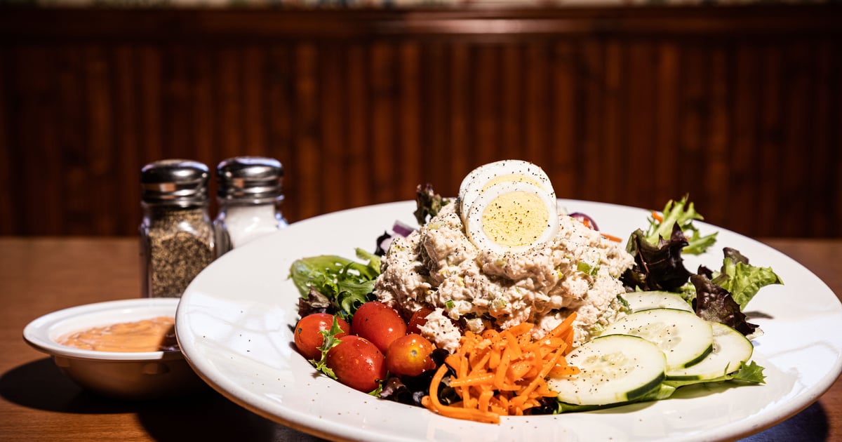 Albacore Tuna Salad Lunch Menu (BACK) Millbrae Pancake House