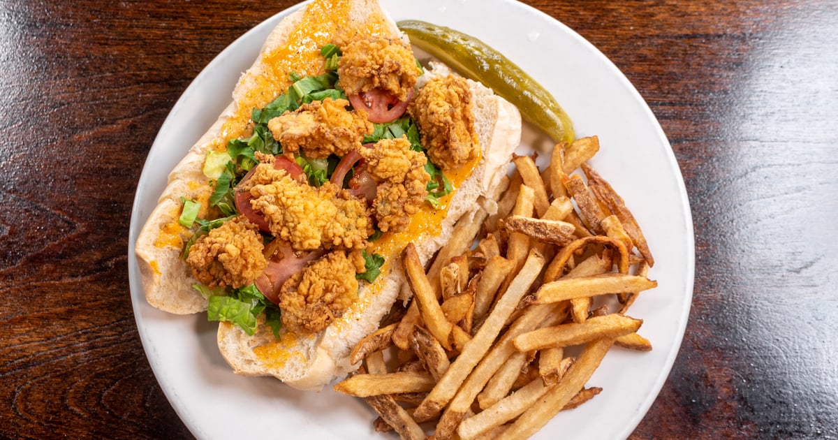 Oyster Po' Boy* Main Menu The Big Easy Oven + Tap