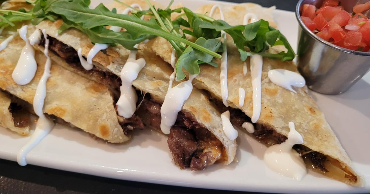 SHORT RIB QUESADILLA LUNCH ENTREES Jojo's Hideaway American