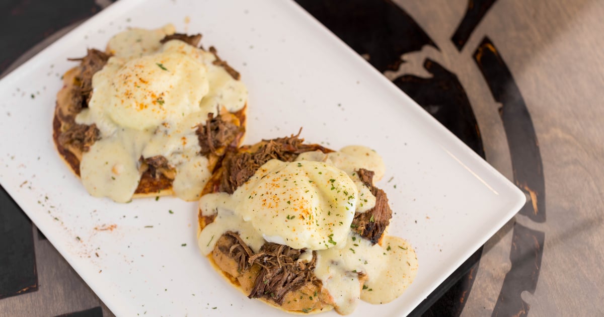 Short Rib Benedict Breakfast All Day The Pan American Restaurant