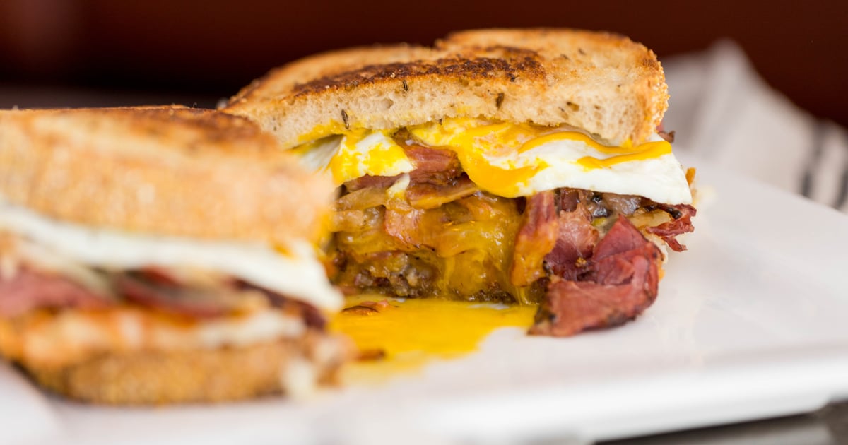 The Pastrami And Egg Sandwich Breakfast All Day The Pan American Restaurant In Ca