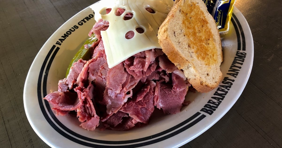 Giant Corned Beef Euclid Menu Gyro Restaurant in Parma, OH