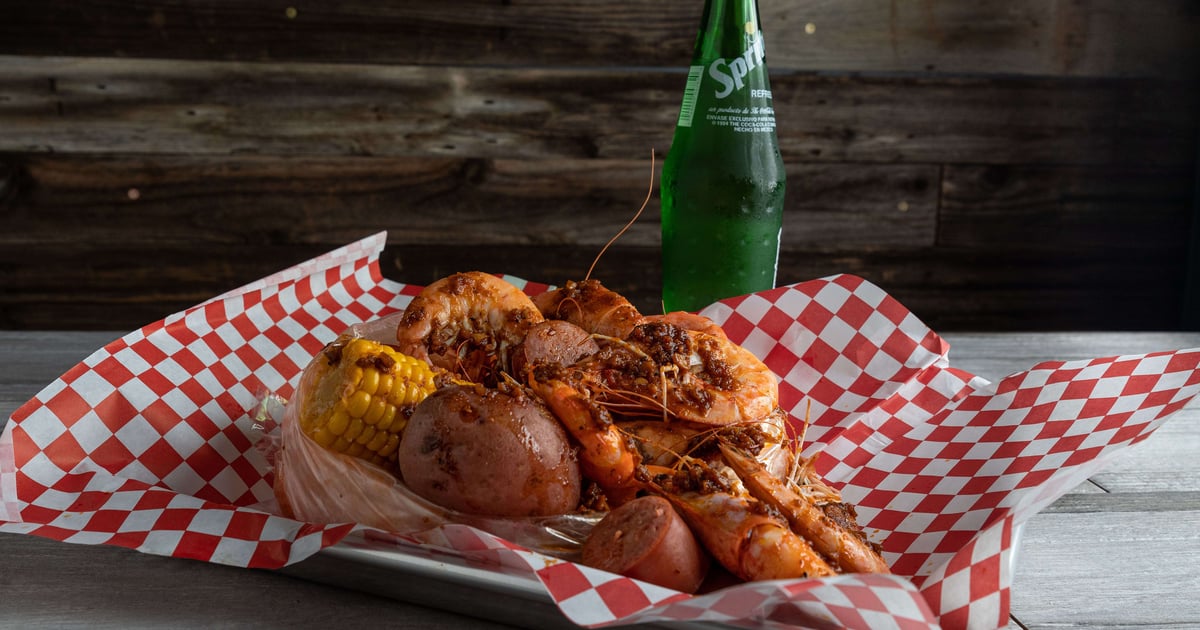 Whole Shrimp Full Menu Crab in a Bag Seafood Restaurant in