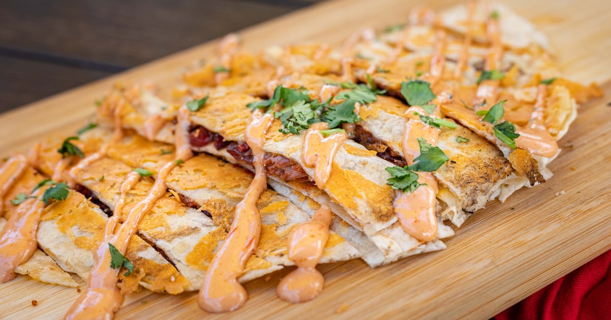 Brisket Quesadilla Main Menu Smoke and Fire Social Eatery Family