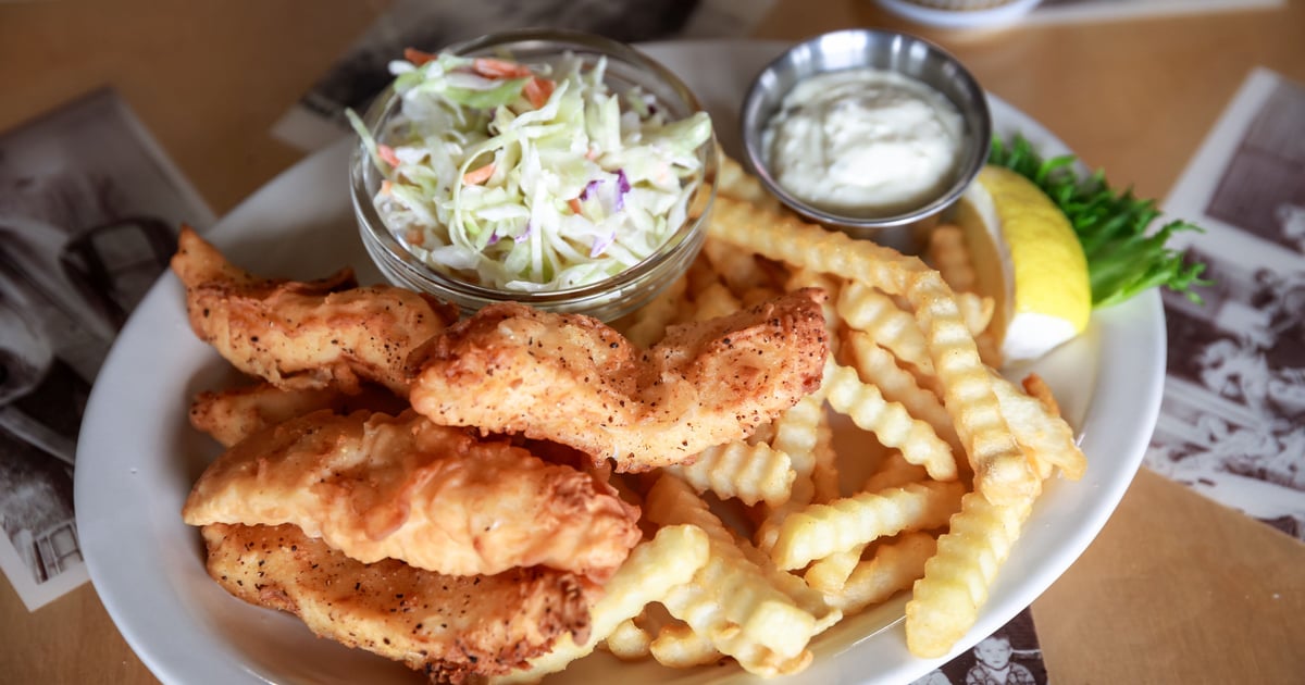 Beer Battered Fish and Chips Main Menu Cruiser Cafe American