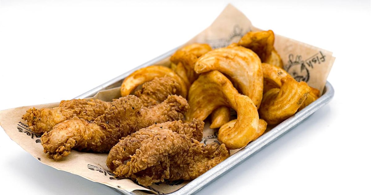 Kid Fish Tales Food Menu Pig Tales Barbecue Restaurant in Flowery