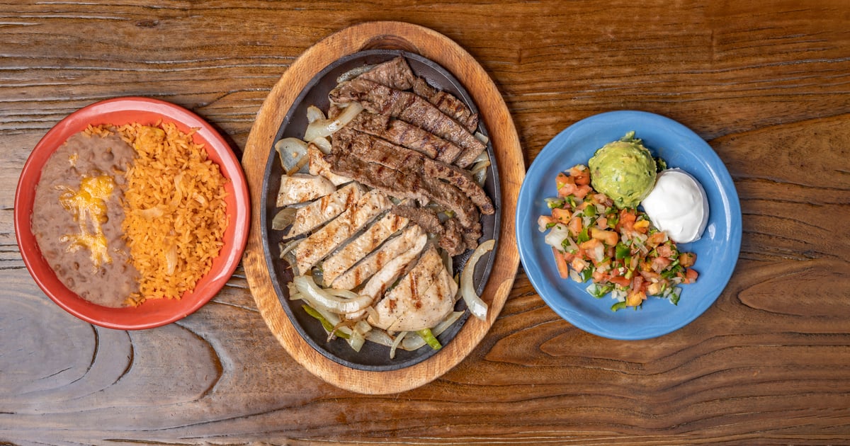Fajitas Regular Menu E Bar TexMex Restaurant in Dallas, TX
