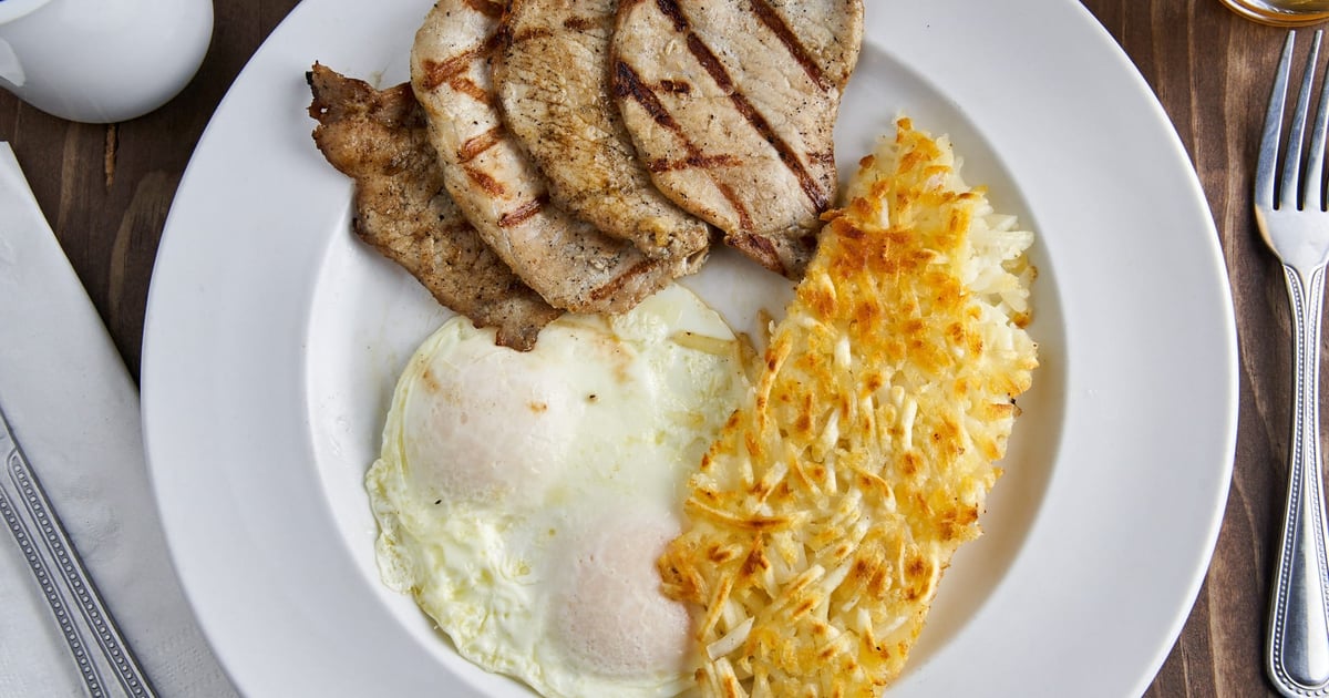 †Pork Chops and Eggs Times Square Neighborhood Italian Menu Times