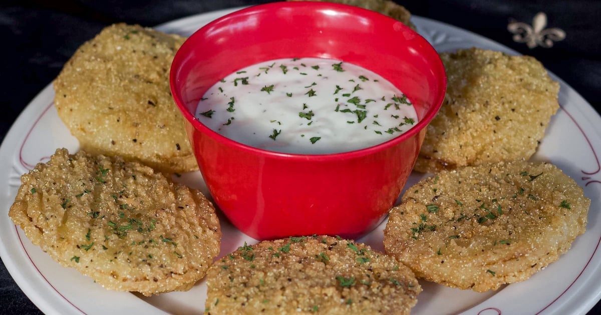 Fried Green Tomatoes (6) Menu Nola Voodoo Tavern Creole
