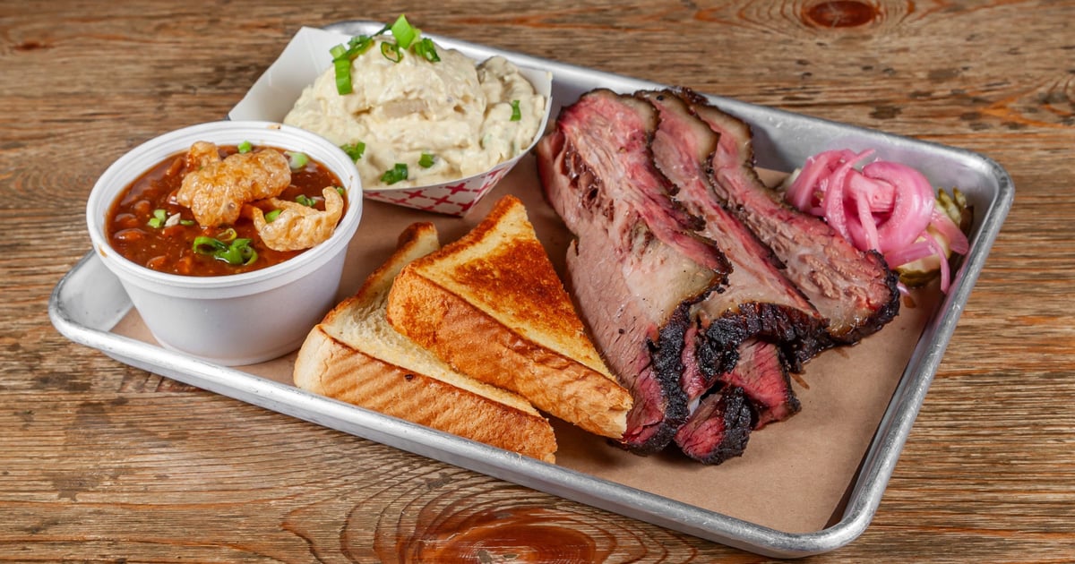 Brisket Hard Eight Bbq Near Me Smoked Brisket Plate