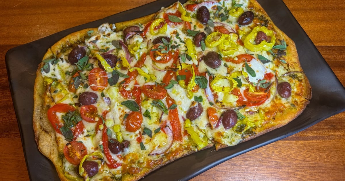 Mediterranean Flatbread - Menu - Barrett's Alehouse - American ...