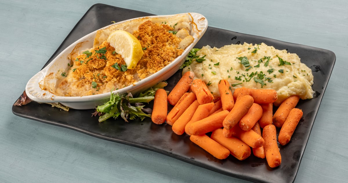 Baked Haddock New England Style Menu Barrett's Alehouse