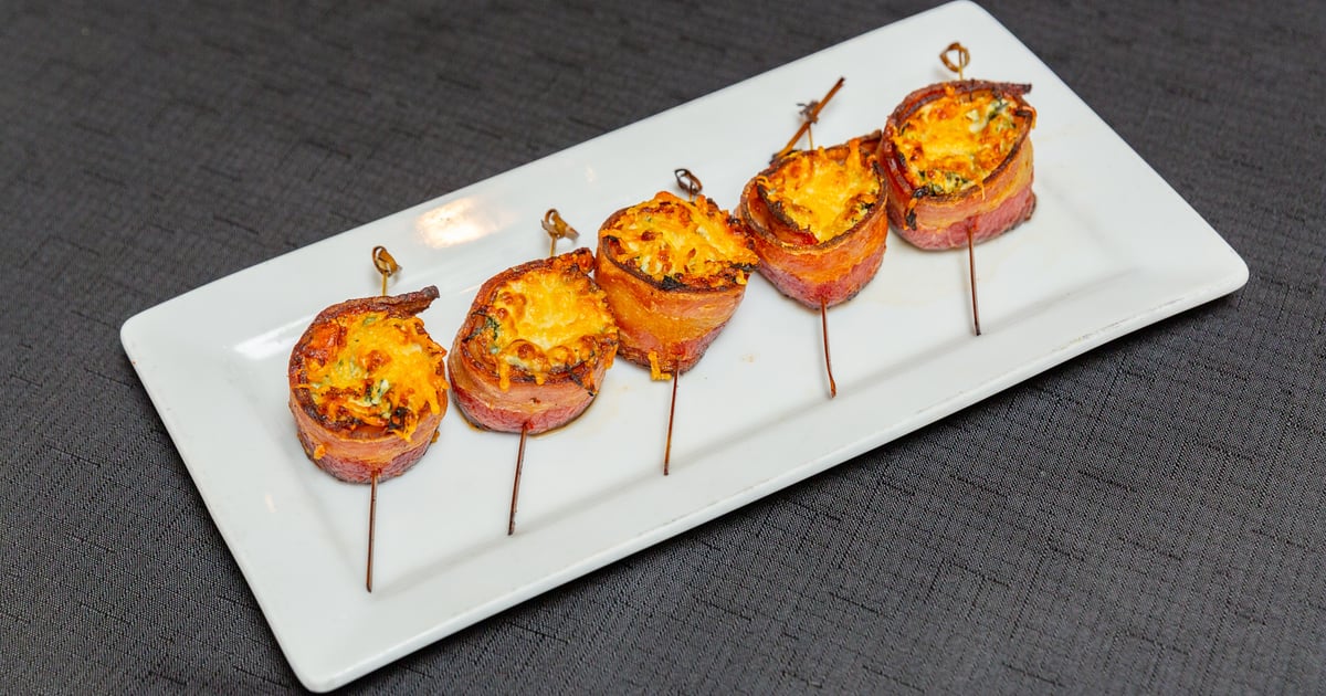 Bacon Wrapped Stuffed Mushrooms - Main Menu - Giovanni Pastrami