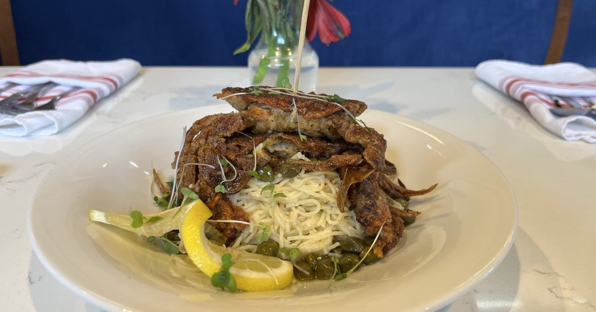 Soft Shell Crab Picatta Dinner Rouj Creole Creole Restaurant in