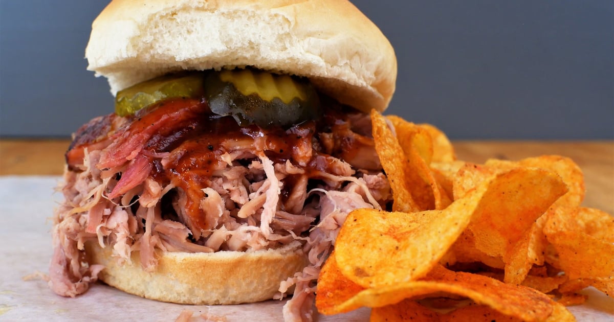 BarBQ Pork Sandwich Menu Old Brick Pit Barbeque Barbecue