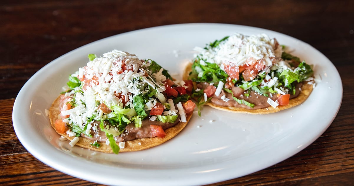 Bean Tostada Menu La Veracruzana Mexican Restaurant