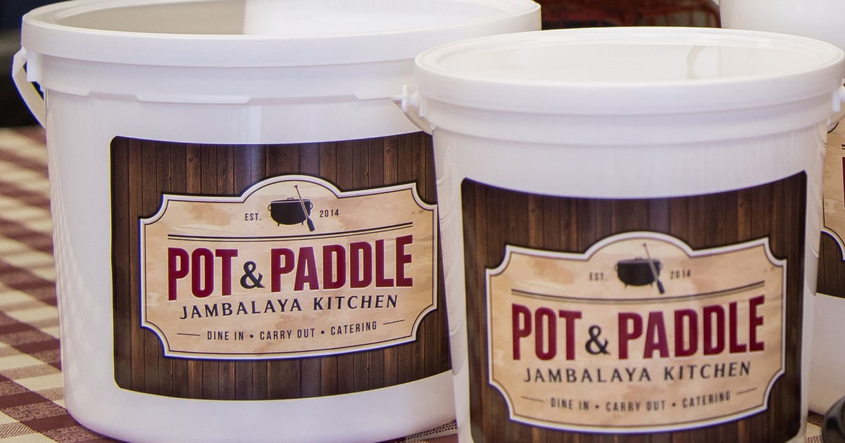 Gumbo with Rice Bucket Main Menu Pot & Paddle Jambalaya Kitchen